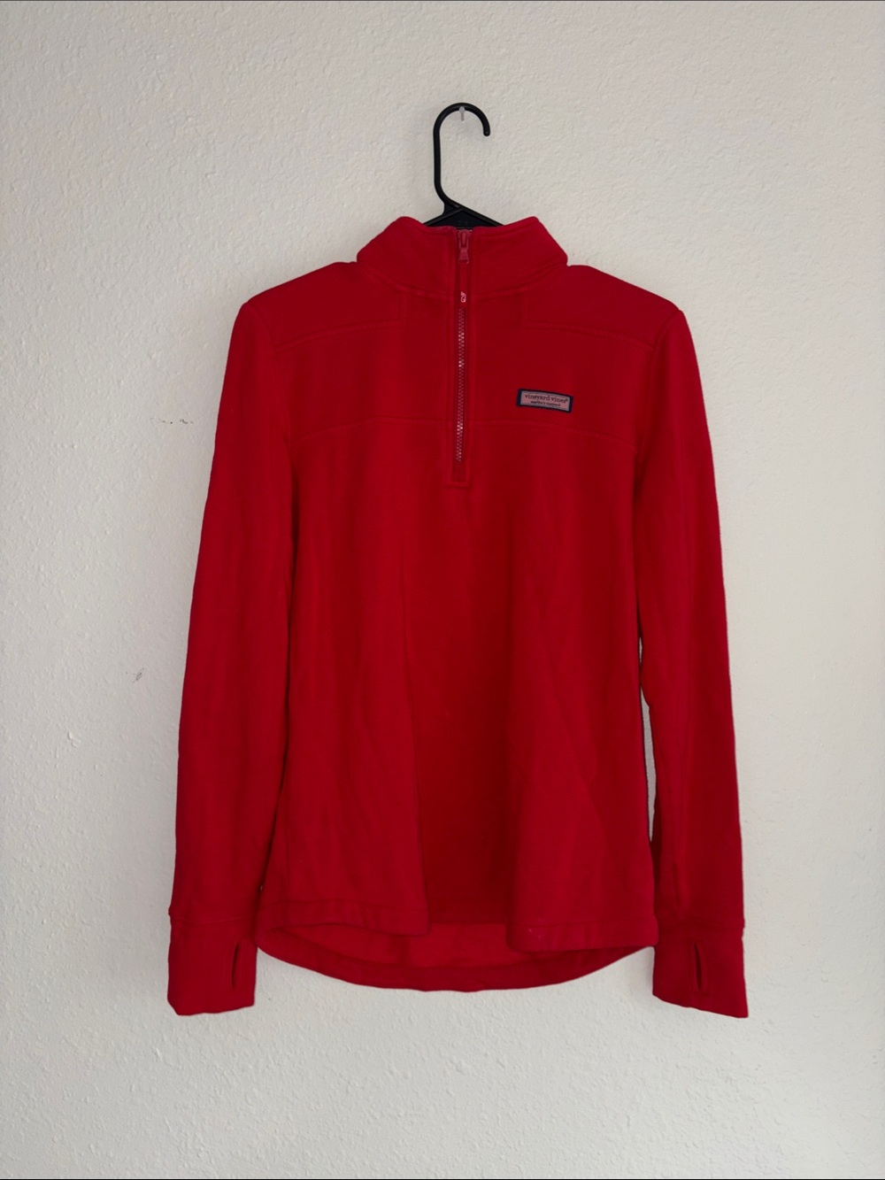 Vineyard Vines Red Half-Zip Sweatshirt